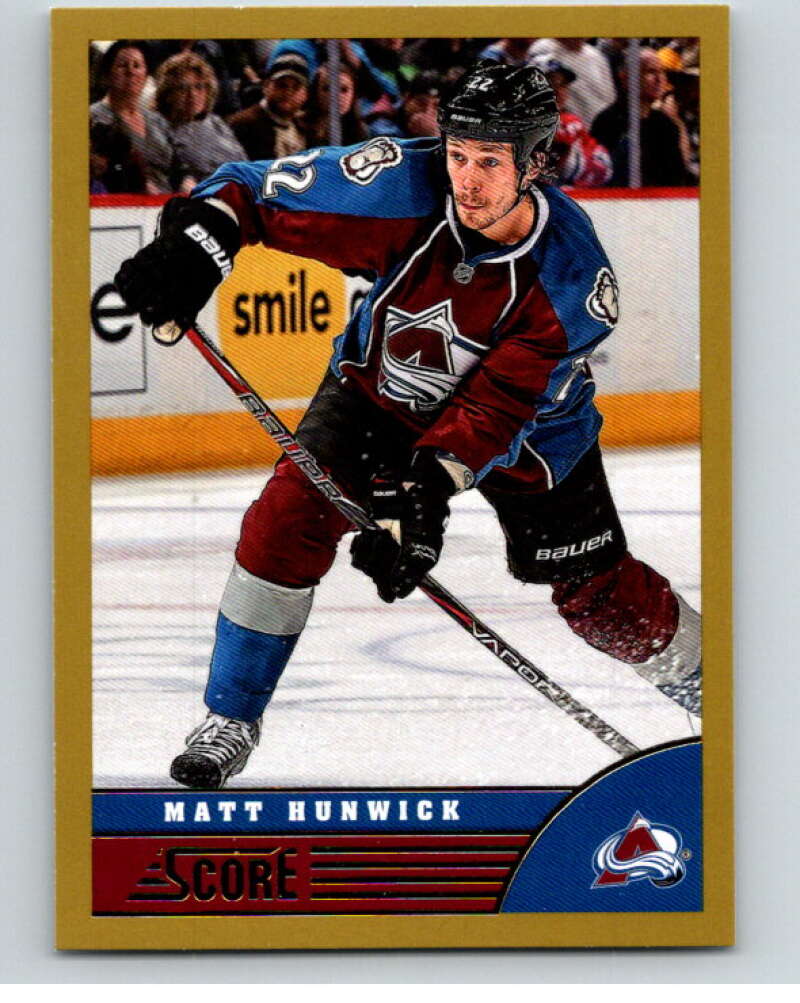 2013-14 Panini Score Gold #122 Matt Hunwick Colorado Avalanche V94160 Image 1