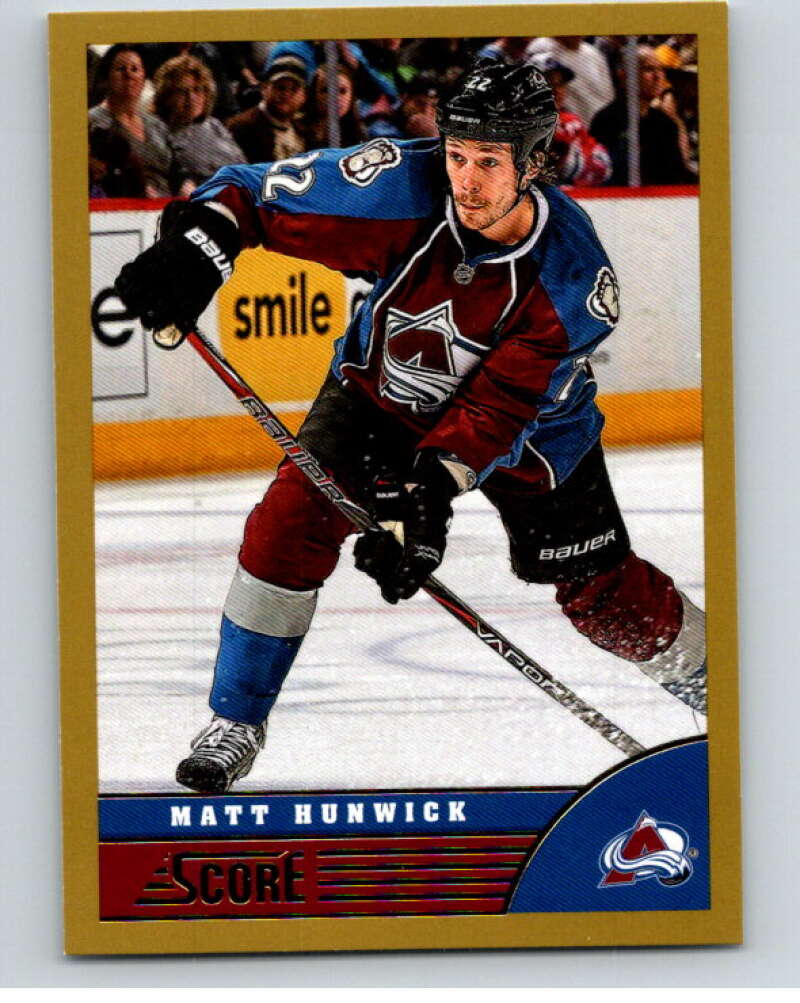 2013-14 Panini Score Gold #122 Matt Hunwick Colorado Avalanche V94161 Image 1