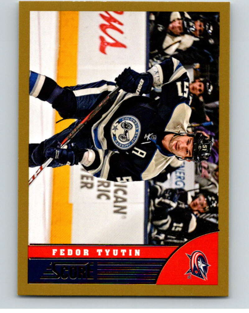 2013-14 Panini Score Gold #136 Fedor Tyutin Columbus Blue Jackets V94177 Image 1