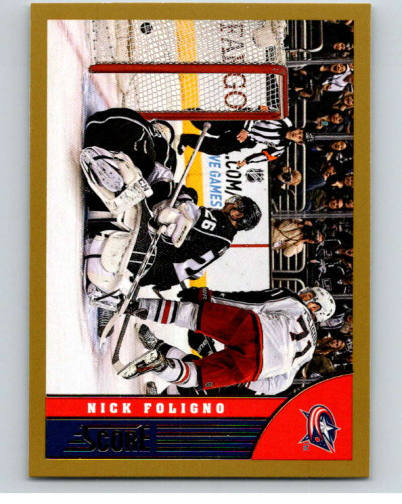 2013-14 Panini Score Gold #137 Nick Foligno Columbus Blue Jackets V94179 Image 1