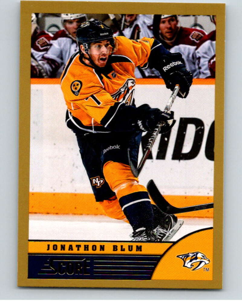 2013-14 Panini Score Gold #281 Jonathon Blum Nashville Predators V94291 Image 1