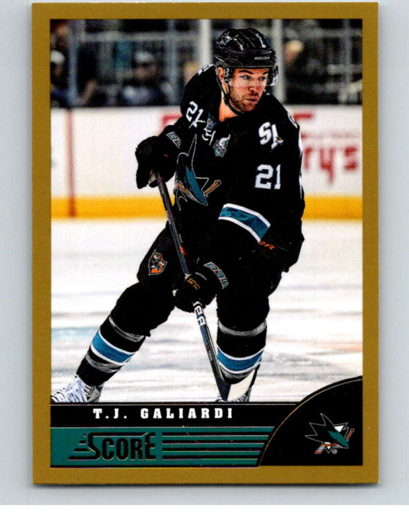 2013-14 Panini Score Gold #431 T.J. Galiardi San Jose Sharks V94327 Image 1