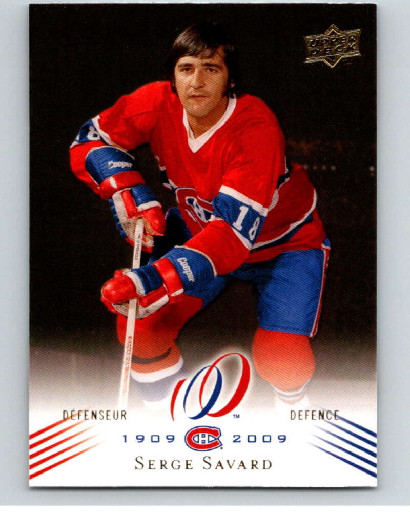 2008-09 UD Montreal Canadiens Centennial #41 Serge Savard V94784 Image 1