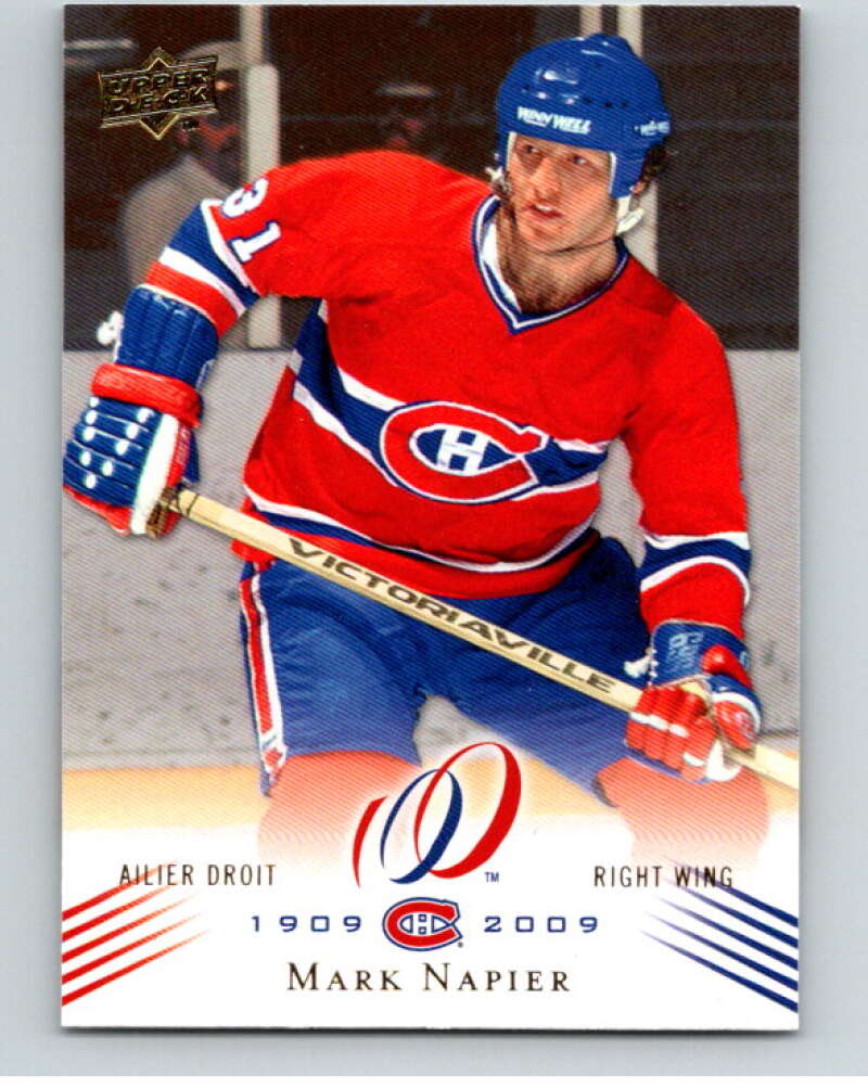2008-09 UD Montreal Canadiens Centennial #56 Mark Napier V94788 Image 1