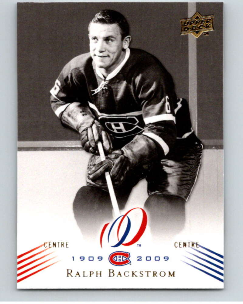 2008-09 UD Montreal Canadiens Centennial #70 Ralph Backstrom V94790 Image 1