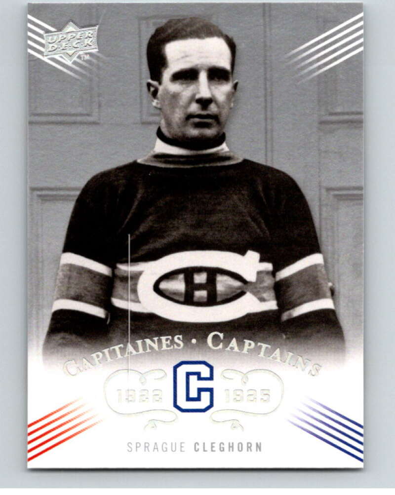 2008-09 UD Montreal Canadiens Centennial #205 Sprague Cleghorn V94814 Image 1