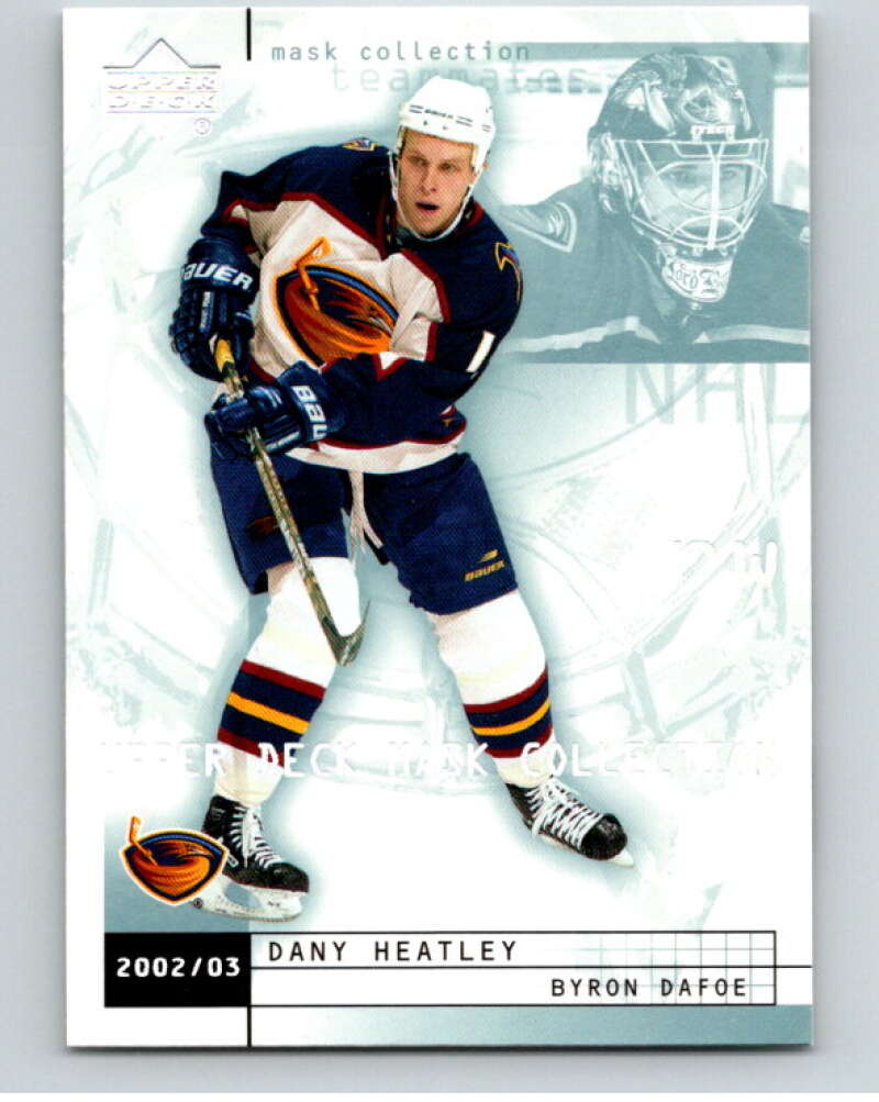 2002-03 UD Mask Collection #5 Byron Dafoe/Dany Heatley V94913 Image 1