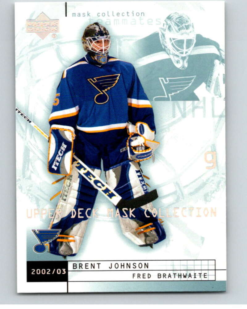 2002-03 UD Mask Collection #75 Brent Johnson/Fred Brathwaite V94948 Image 1