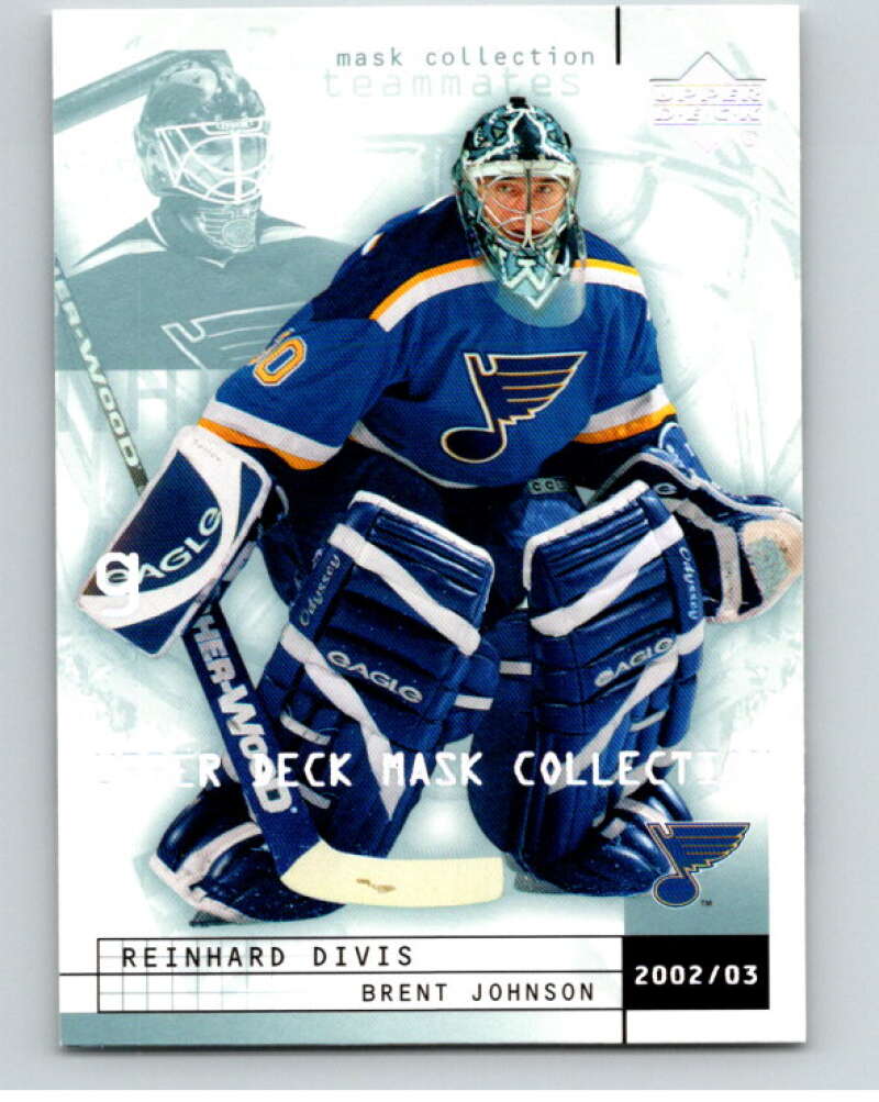 2002-03 UD Mask Collection #78 Reinhard Divis/Brent Johnson V94950 Image 1
