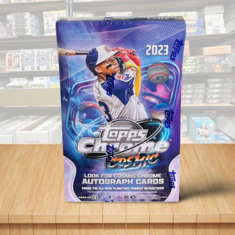 2023 Topps Chrome Cosmic Sealed Baseball Hobby Box - Nucleus Refractor Per Box Image 1