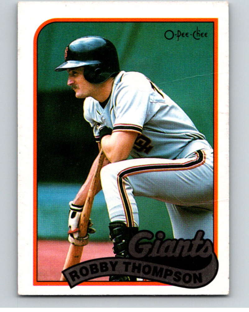 1989 O-Pee-Chee Baseball #15 Robby Thompson San Francisco Giants V95309 Image 1