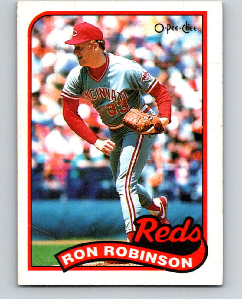 1989 O-Pee-Chee Baseball #16 Ron Robinson Cincinnati Reds V95311 Image 1