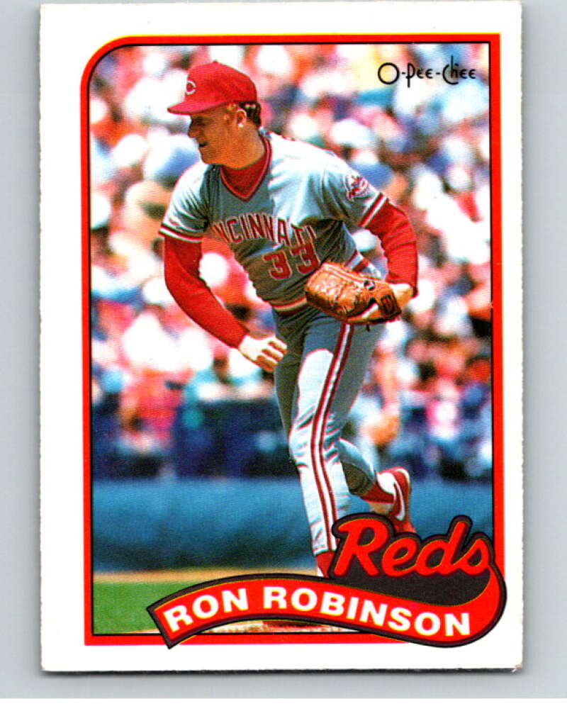 1989 O-Pee-Chee Baseball #16 Ron Robinson Cincinnati Reds V95312 Image 1