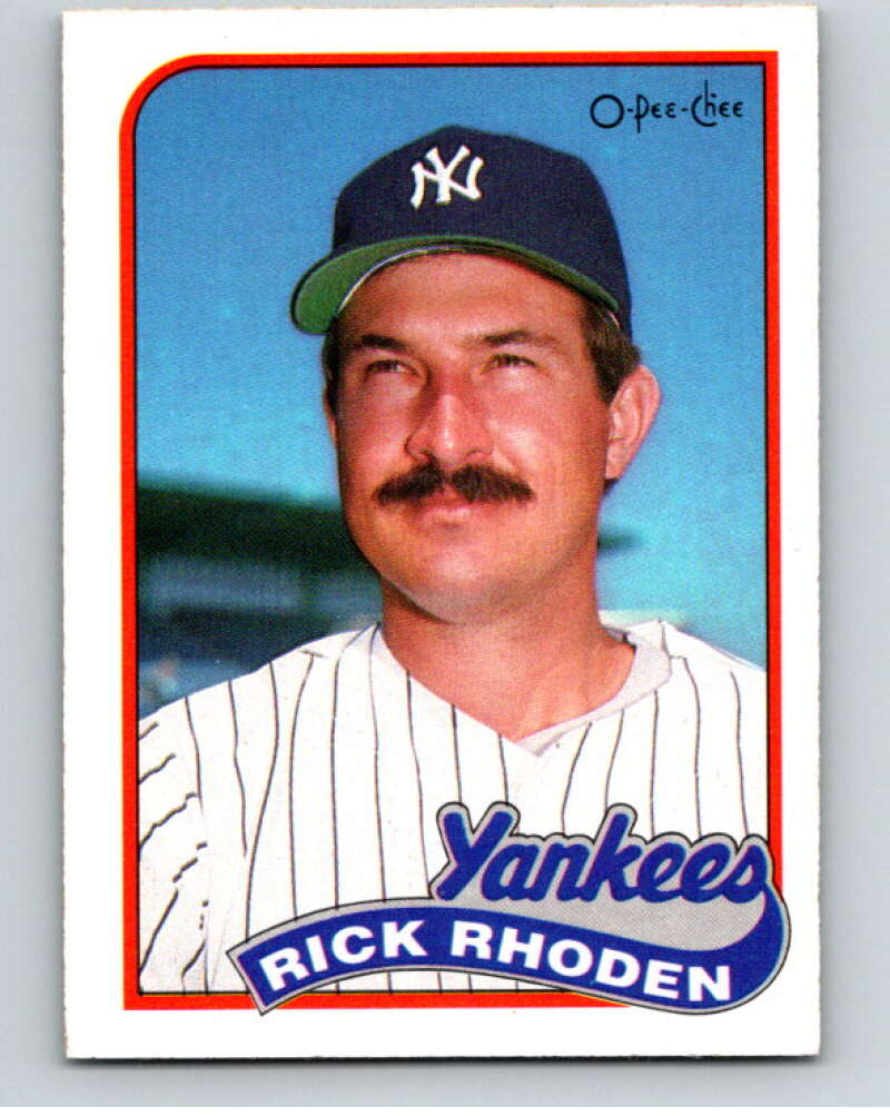 1989 O-Pee-Chee Baseball #18 Rick Rhoden New York Yankees V95321 Image 1