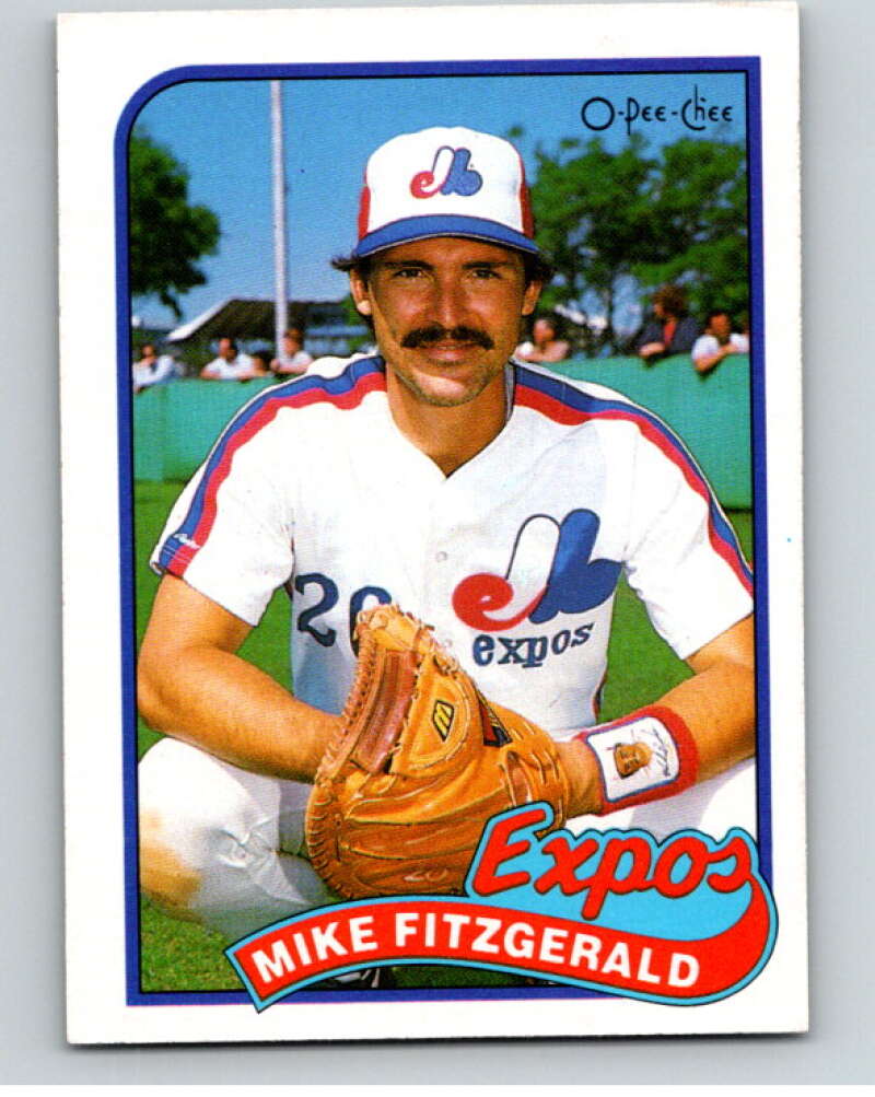 1989 O-Pee-Chee Baseball #23 Mike Fitzgerald Montreal Expos V95337 Image 1