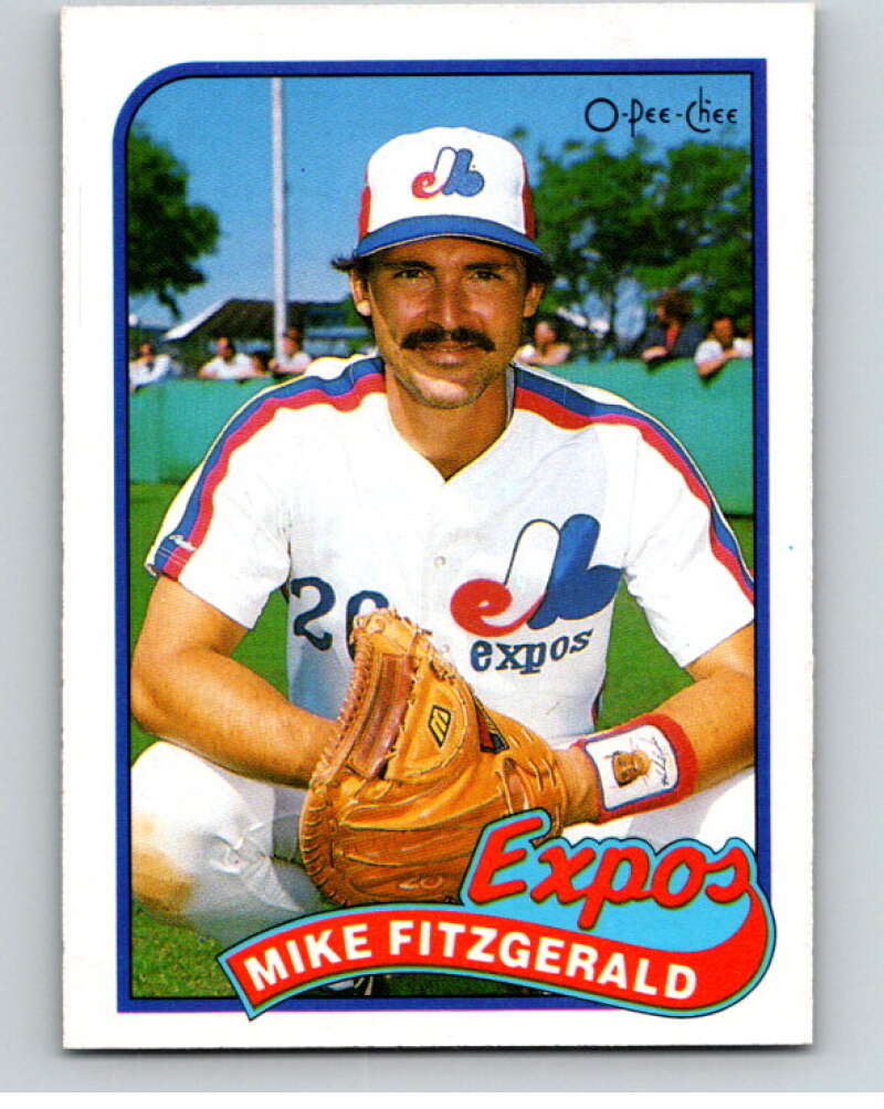1989 O-Pee-Chee Baseball #23 Mike Fitzgerald Montreal Expos V95341 Image 1