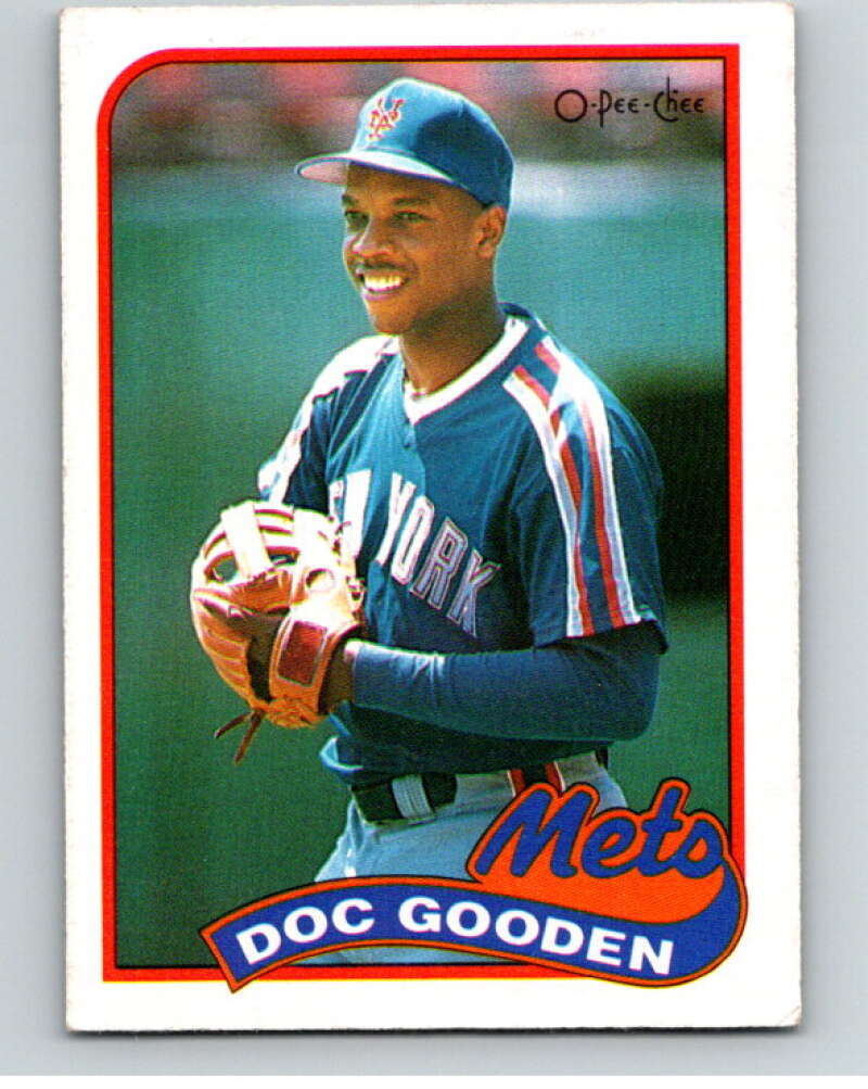 1989 O-Pee-Chee Baseball #30 Dwight Gooden New York Mets V95354 Image 1