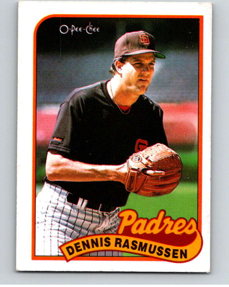 1989 O-Pee-Chee Baseball #32 Dennis Rasmussen Padres V95359 Image 1