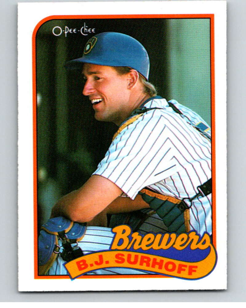 1989 O-Pee-Chee Baseball #33 B.J. Surhoff Milwaukee Brewers V95363 Image 1
