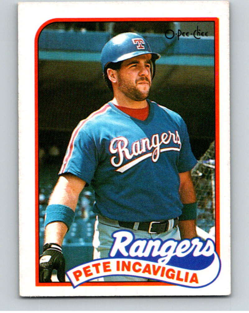 1989 O-Pee-Chee Baseball #42 Pete Incaviglia Texas Rangers V95387 Image 1