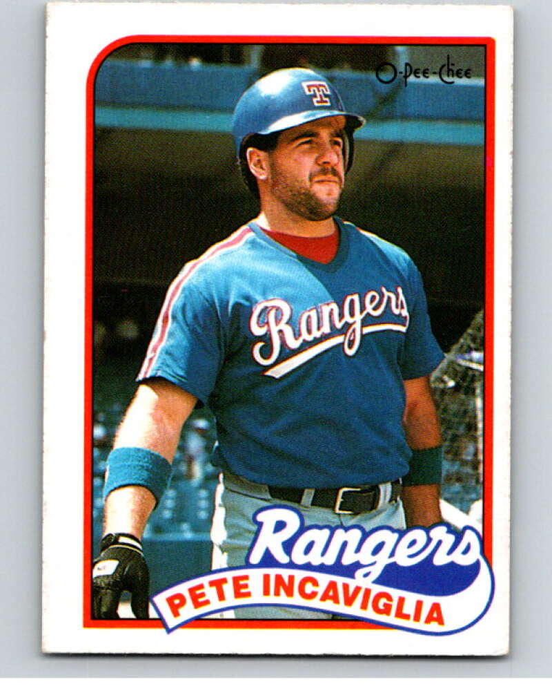 1989 O-Pee-Chee Baseball #42 Pete Incaviglia Texas Rangers V95388 Image 1