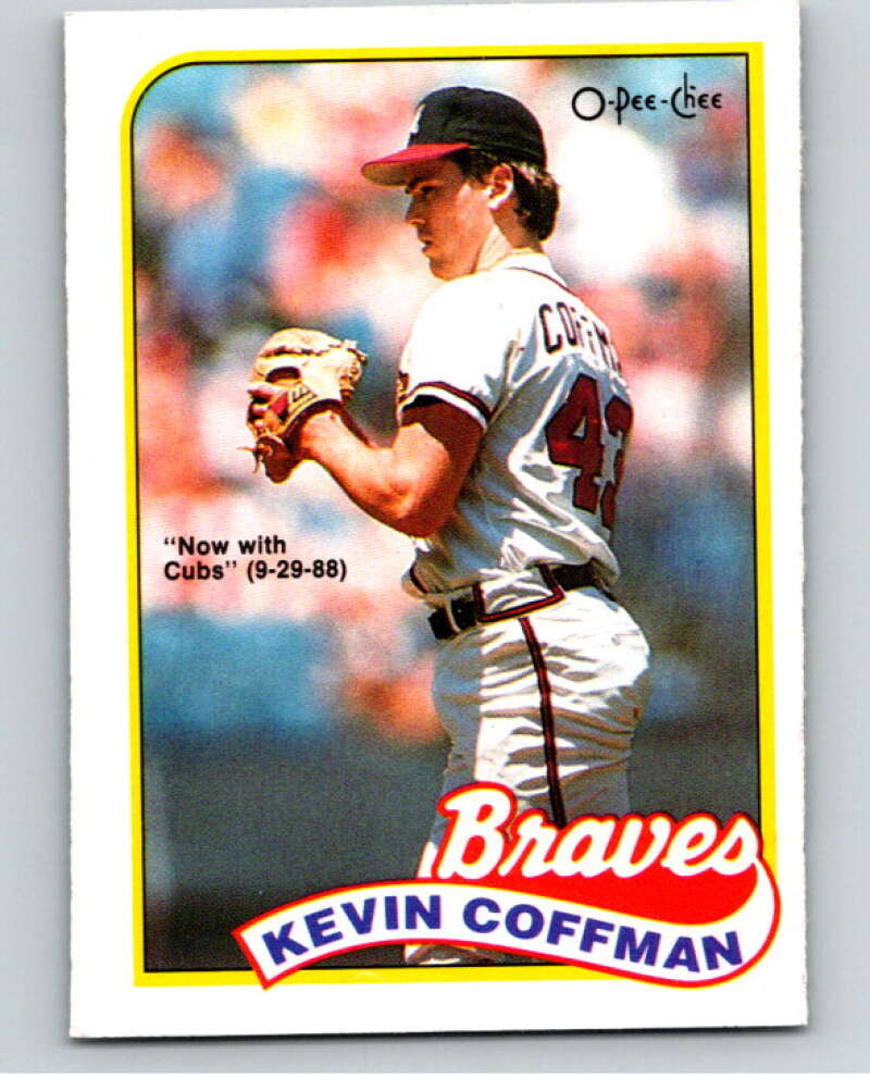 1989 O-Pee-Chee Baseball #44 Kevin Coffman Cubs/Braves V95396 Image 1