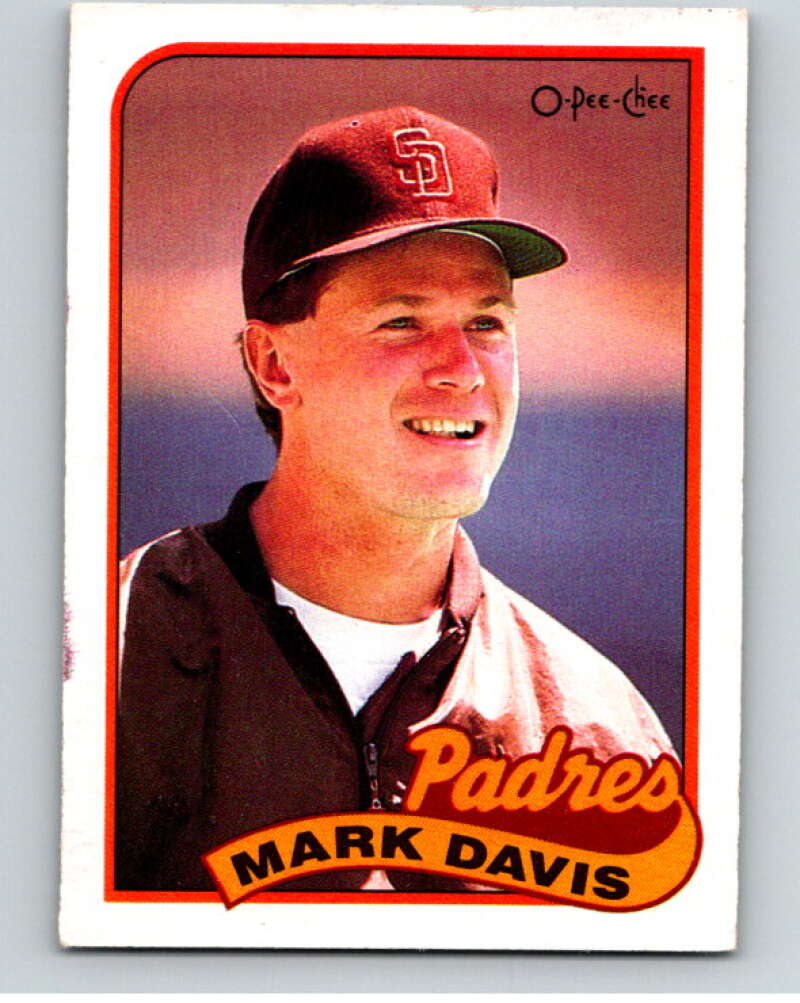 1989 O-Pee-Chee Baseball #59 Mark Davis San Diego Padres V95430 Image 1