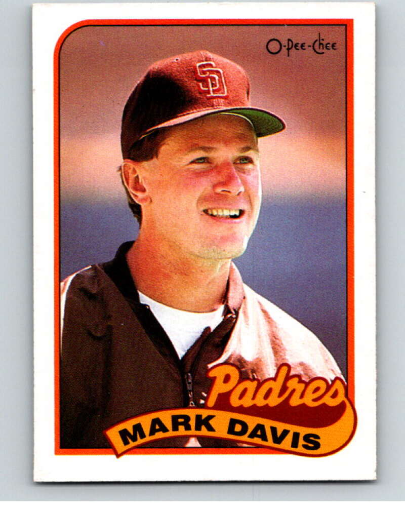 1989 O-Pee-Chee Baseball #59 Mark Davis San Diego Padres V95431 Image 1