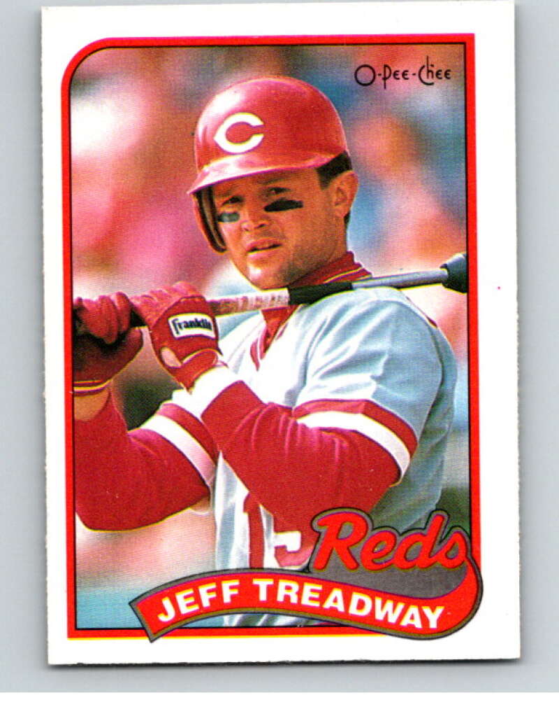 1989 O-Pee-Chee Baseball #61 Jeff Treadway Cincinnati Reds V95434 Image 1