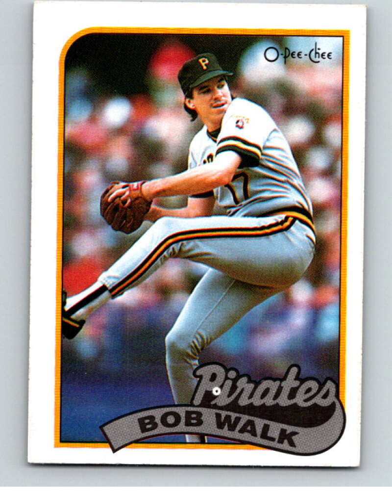 1989 O-Pee-Chee Baseball #66 Bob Walk Pittsburgh Pirates V95444 Image 1
