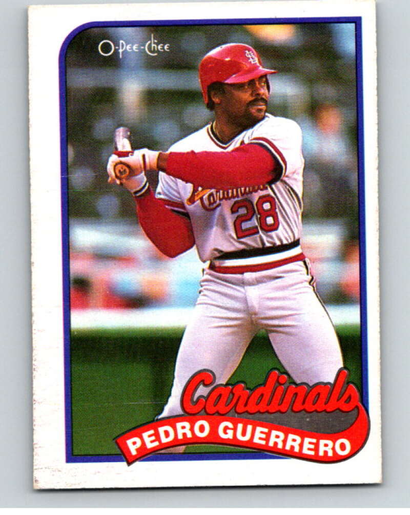 1989 O-Pee-Chee Baseball #68 Pedro Guerrero St. Louis Cardinals V95449 Image 1