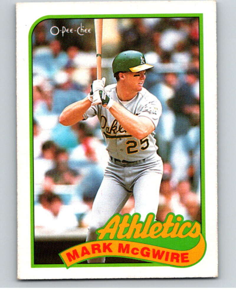 1989 O-Pee-Chee Baseball #70 Mark McGwire Oakland Athletics V95454 Image 1