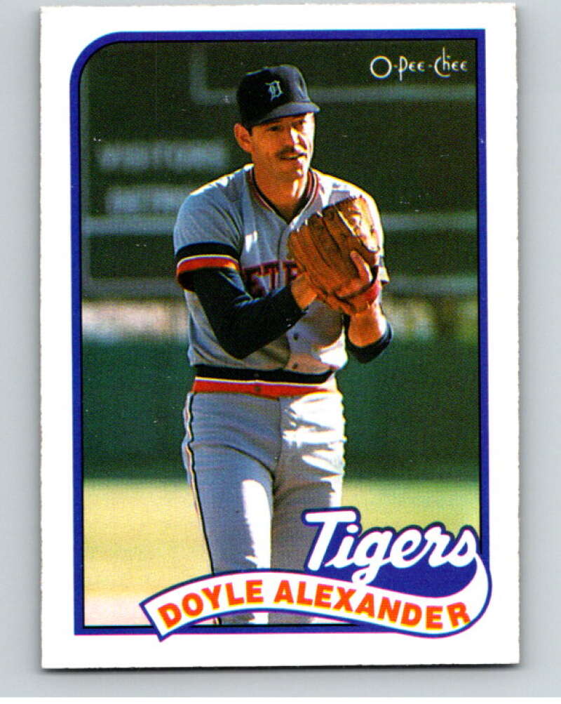 1989 O-Pee-Chee Baseball #77 Doyle Alexander Detroit Tigers V95470 Image 1