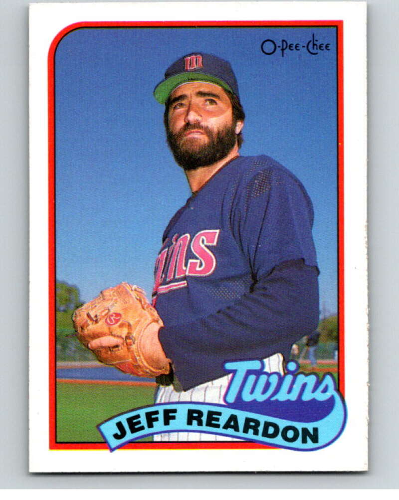 1989 O-Pee-Chee Baseball #86 Jeff Reardon Minnesota Twins V95488 Image 1