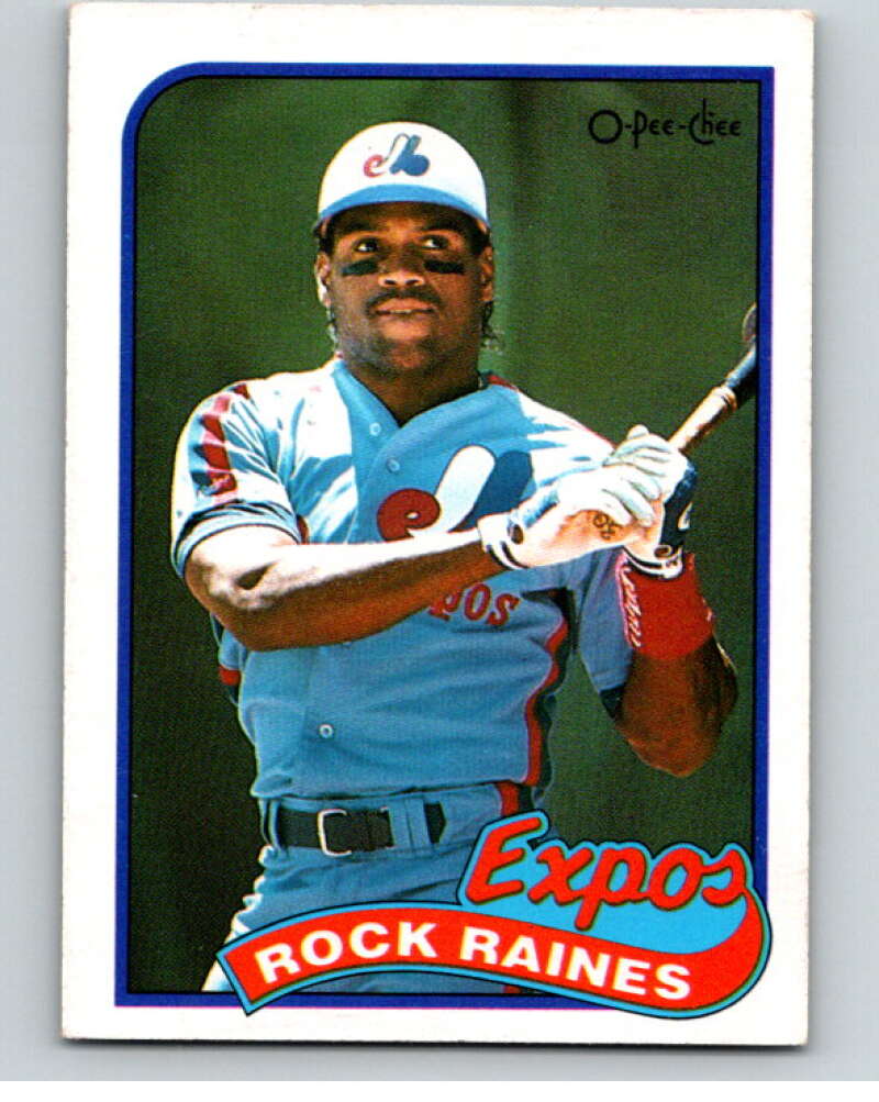 1989 O-Pee-Chee Baseball #87 Tim Raines Montreal Expos V95490 Image 1