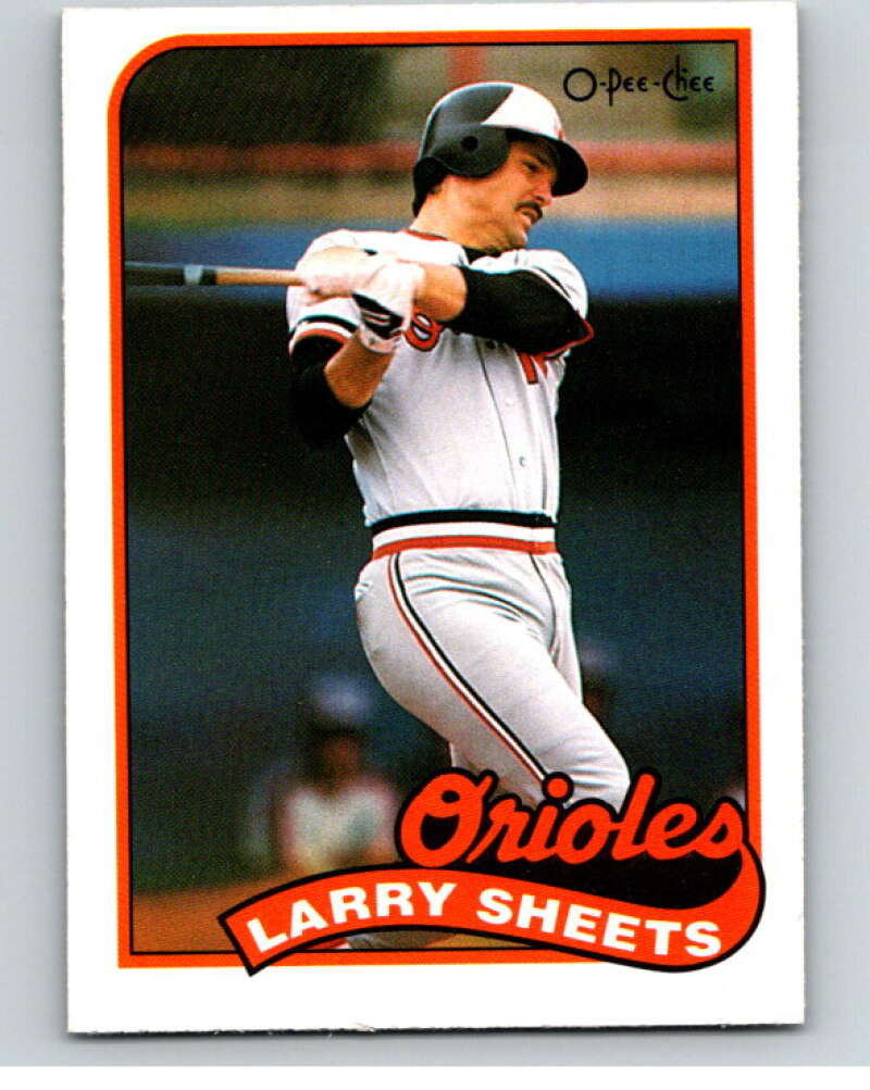 1989 O-Pee-Chee Baseball #98 Larry Sheets Baltimore Orioles V95516 Image 1