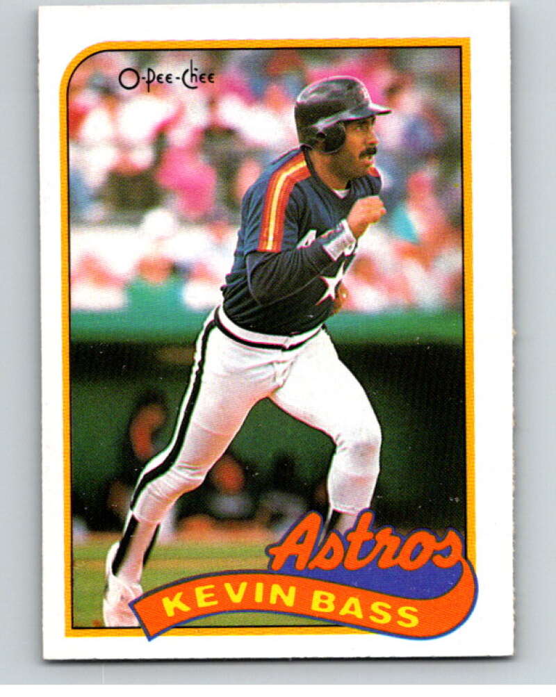 1989 O-Pee-Chee Baseball #102 Kevin Bass Houston Astros V95526 Image 1