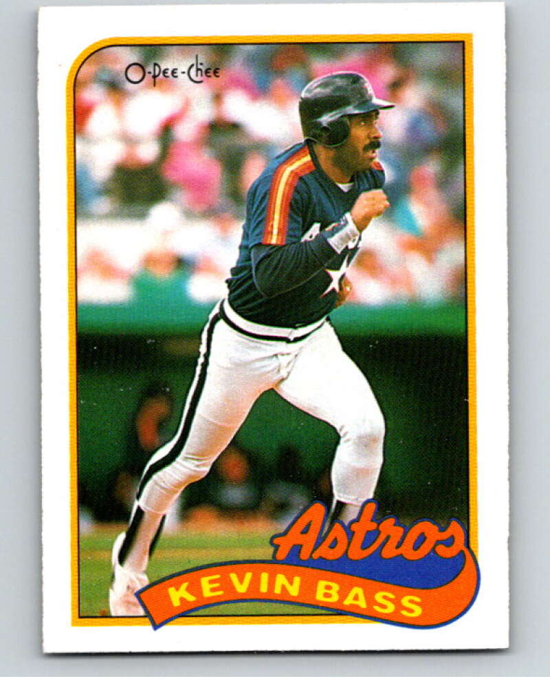 1989 O-Pee-Chee Baseball #102 Kevin Bass Houston Astros V95528 Image 1