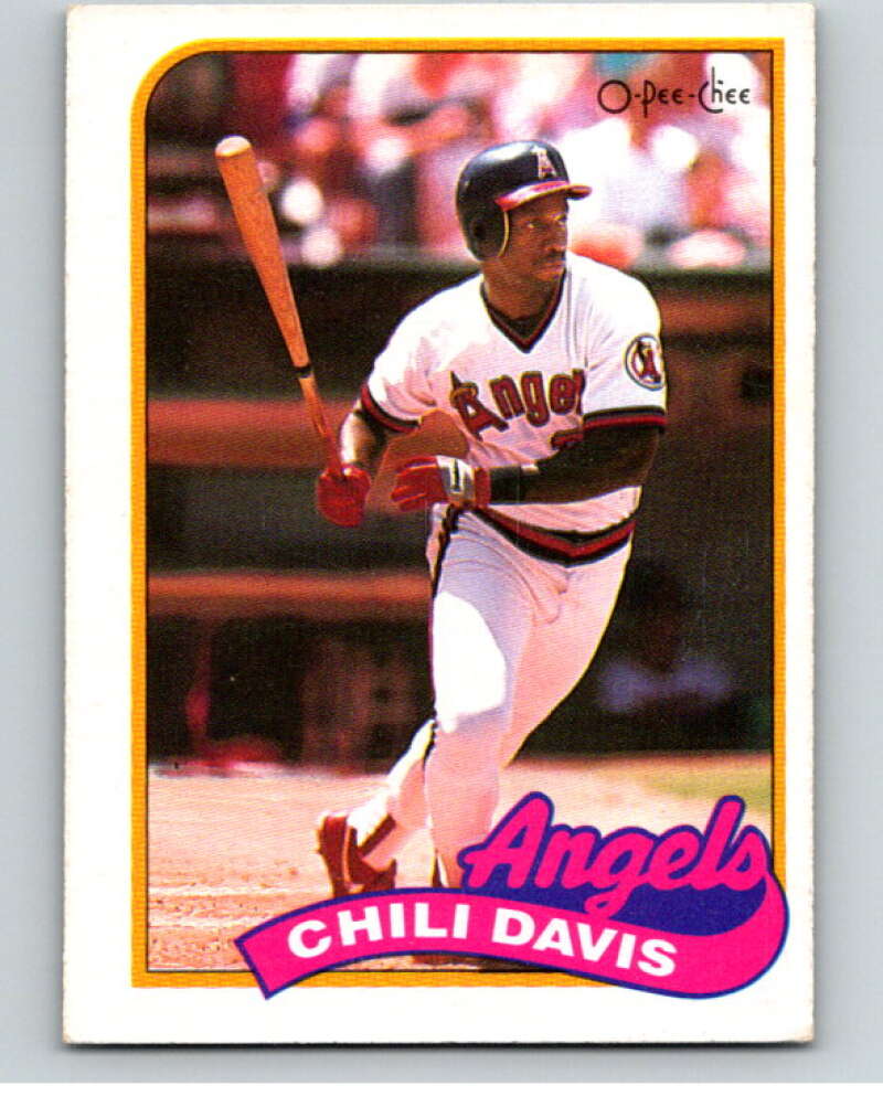 1989 O-Pee-Chee Baseball #103 Chili Davis California Angels V95530 Image 1
