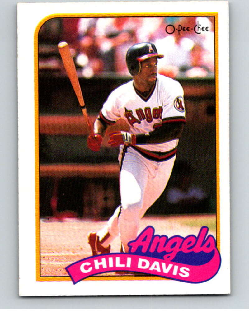 1989 O-Pee-Chee Baseball #103 Chili Davis California Angels V95531 Image 1