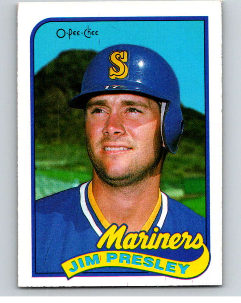 1989 O-Pee-Chee Baseball #112 Jim Presley Seattle Mariners V95556 Image 1
