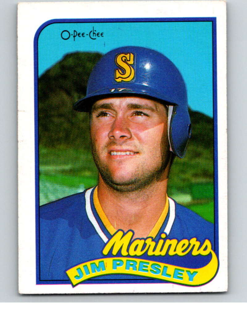1989 O-Pee-Chee Baseball #112 Jim Presley Seattle Mariners V95557 Image 1