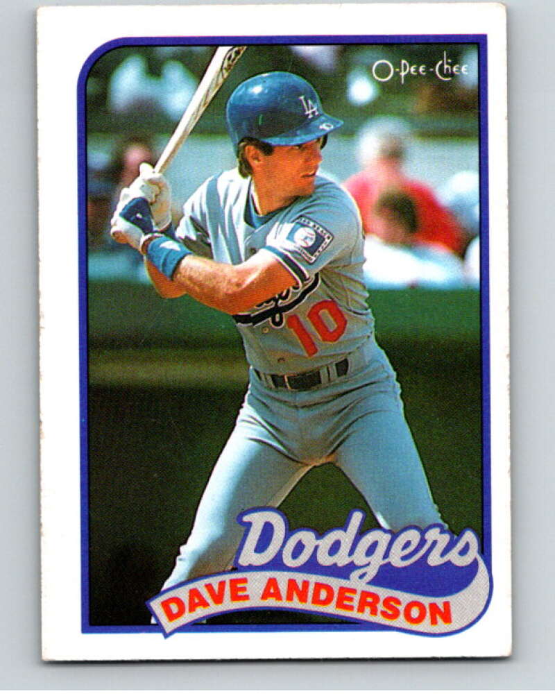 1989 O-Pee-Chee Baseball #117 Dave Anderson Los Angeles Dodgers V95566 Image 1