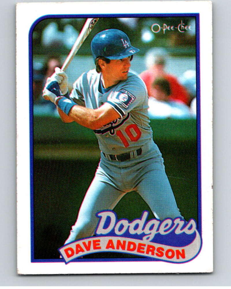 1989 O-Pee-Chee Baseball #117 Dave Anderson Los Angeles Dodgers V95568 Image 1