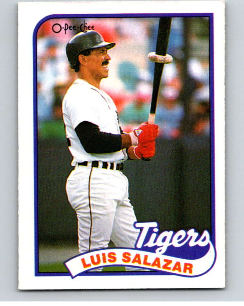 1989 O-Pee-Chee Baseball #122 Luis Salazar Detroit Tigers V95574 Image 1