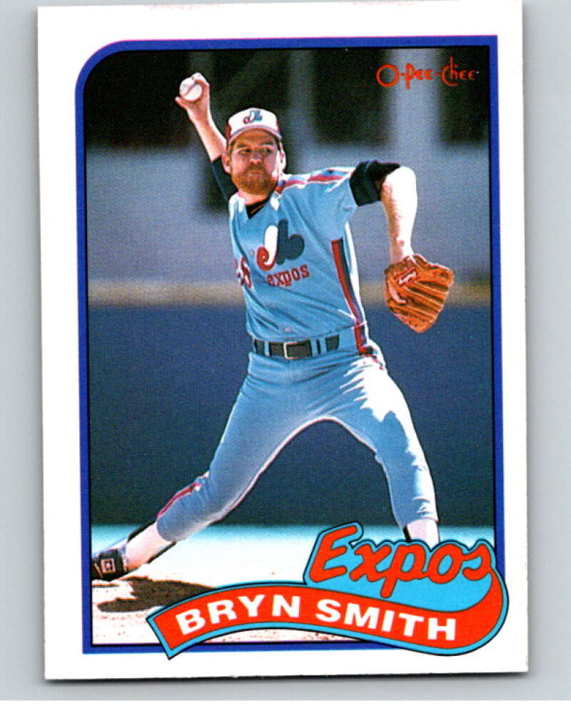 1989 O-Pee-Chee Baseball #131 Bryn Smith Montreal Expos V95600 Image 1