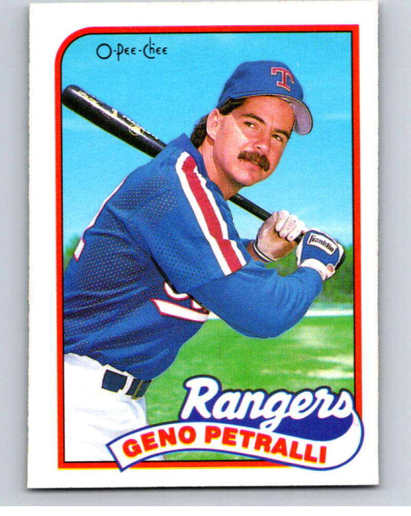 1989 O-Pee-Chee Baseball #137 Geno Petralli Texas Rangers V95614 Image 1