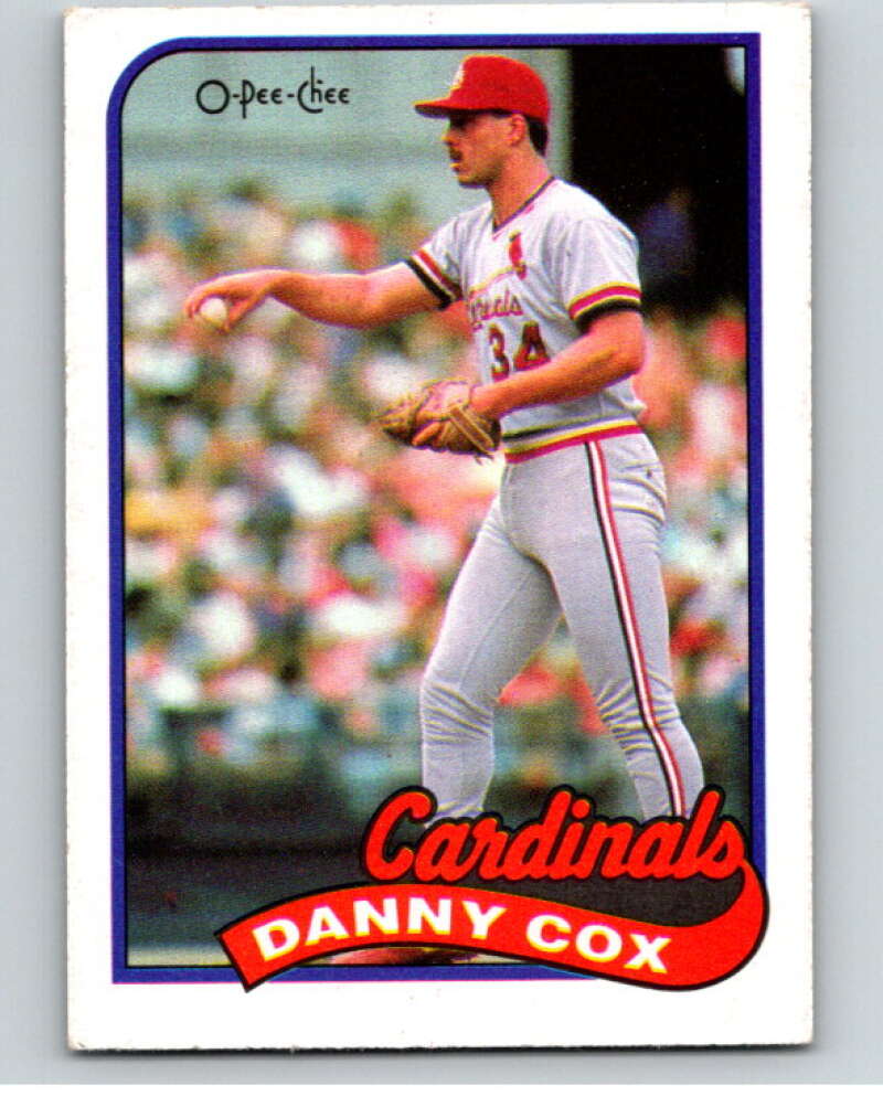 1989 O-Pee-Chee Baseball #158 Danny Cox St. Louis Cardinals V95658 Image 1