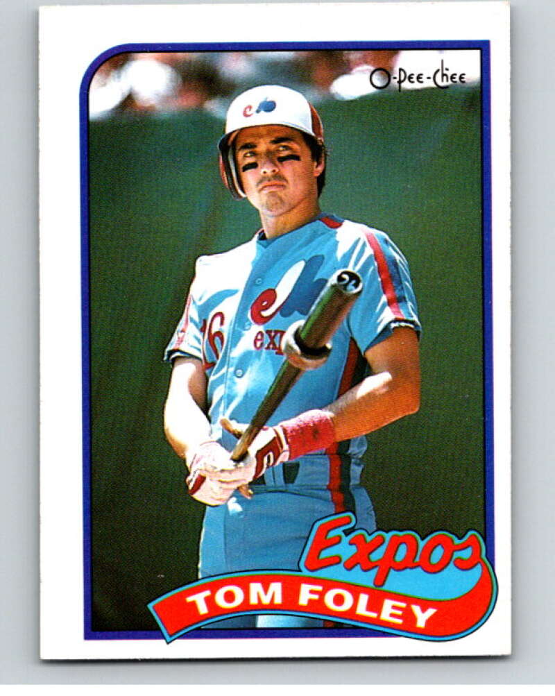 1989 O-Pee-Chee Baseball #159 Tom Foley Montreal Expos V95661 Image 1