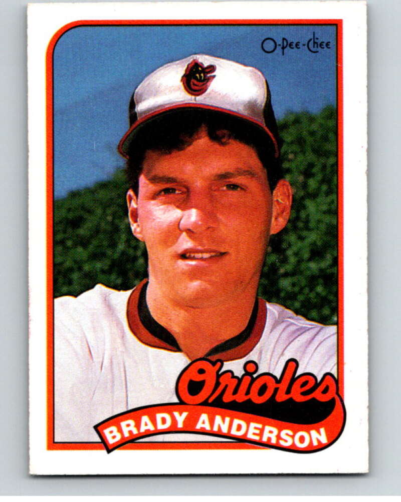 1989 O-Pee-Chee Baseball #161 Brady Anderson Baltimore Orioles V95670 Image 1